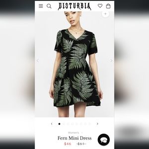 Disturbia Fern A-line Mini Dress
